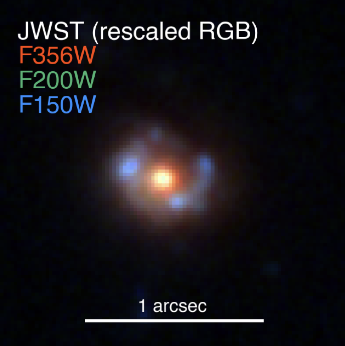 JWST image of a ring galaxy at z = 4.0148